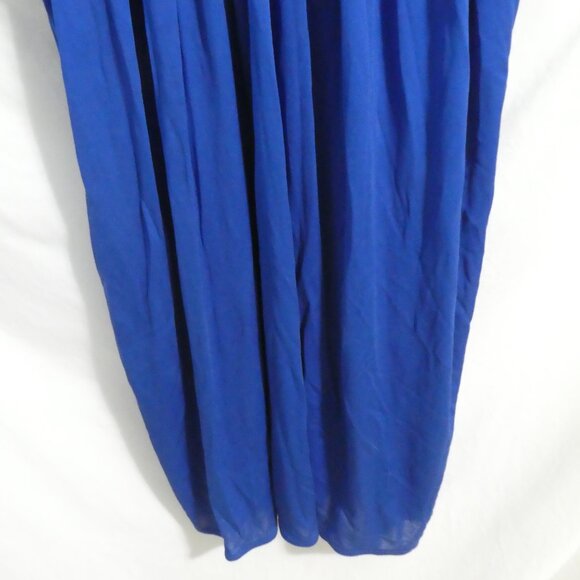 RANDY COLLECTIONS | size 14 | Elegant Blue Long Sleeve Event Party Dress - Picture 9 of 16